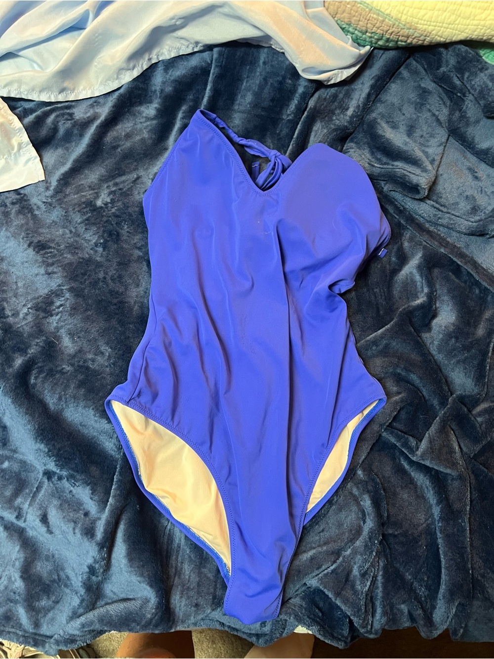 Classic One-Piece Swimsuit in Cobalt Blue